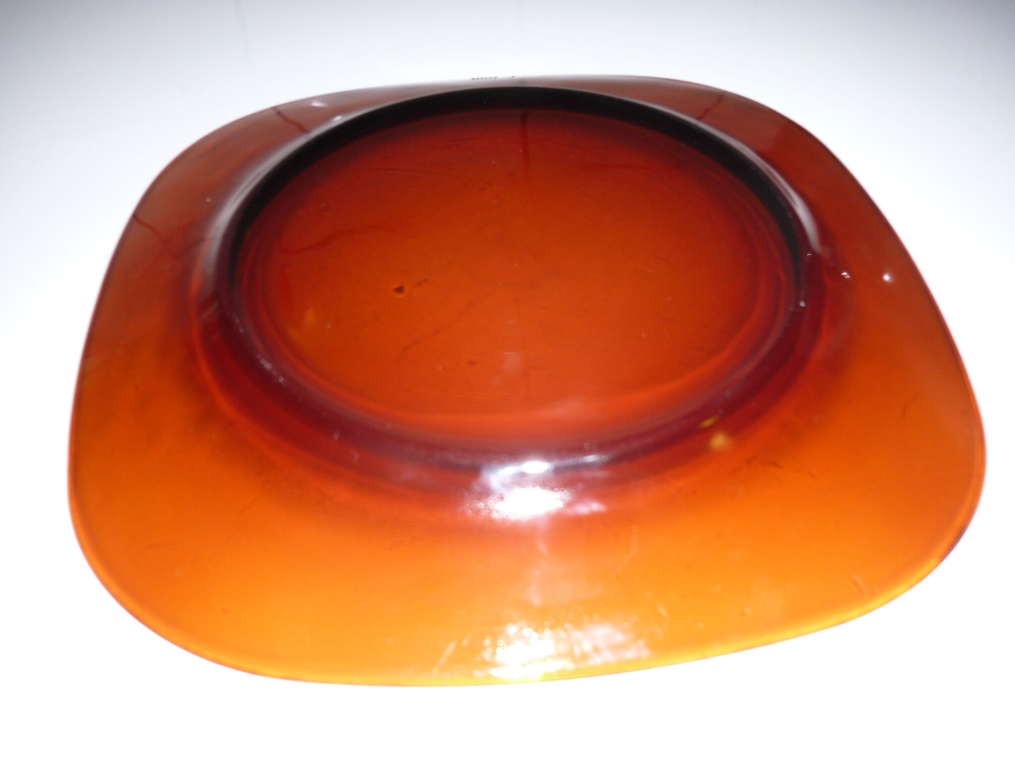 Vereco square amber plate