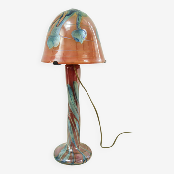 Lampe Biot art déco en verre soufflé