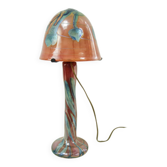 Lampe Biot art déco en verre soufflé