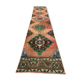 Tapis turc 380x72 cm laine vintage