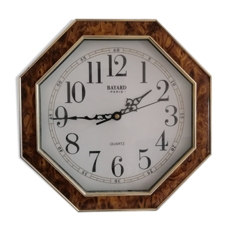 Bayard wall clock Paris quartz octogonal