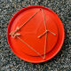 Authentic syla mirror in orange plastic from the 70s / seventies / space age