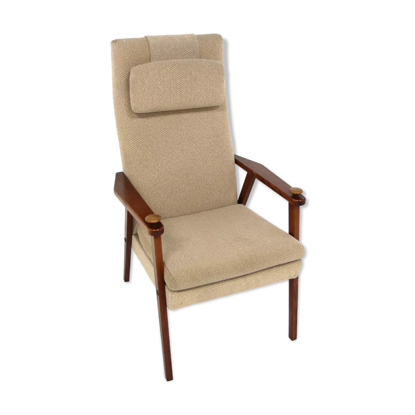 Fauteuil scandinave en teck Suède 1960