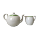 Duo of a teapot and a milk jar 60s