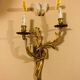 Louis XV Style wall light in gilded bronze from the 20th century decorated with acanthus leaves.