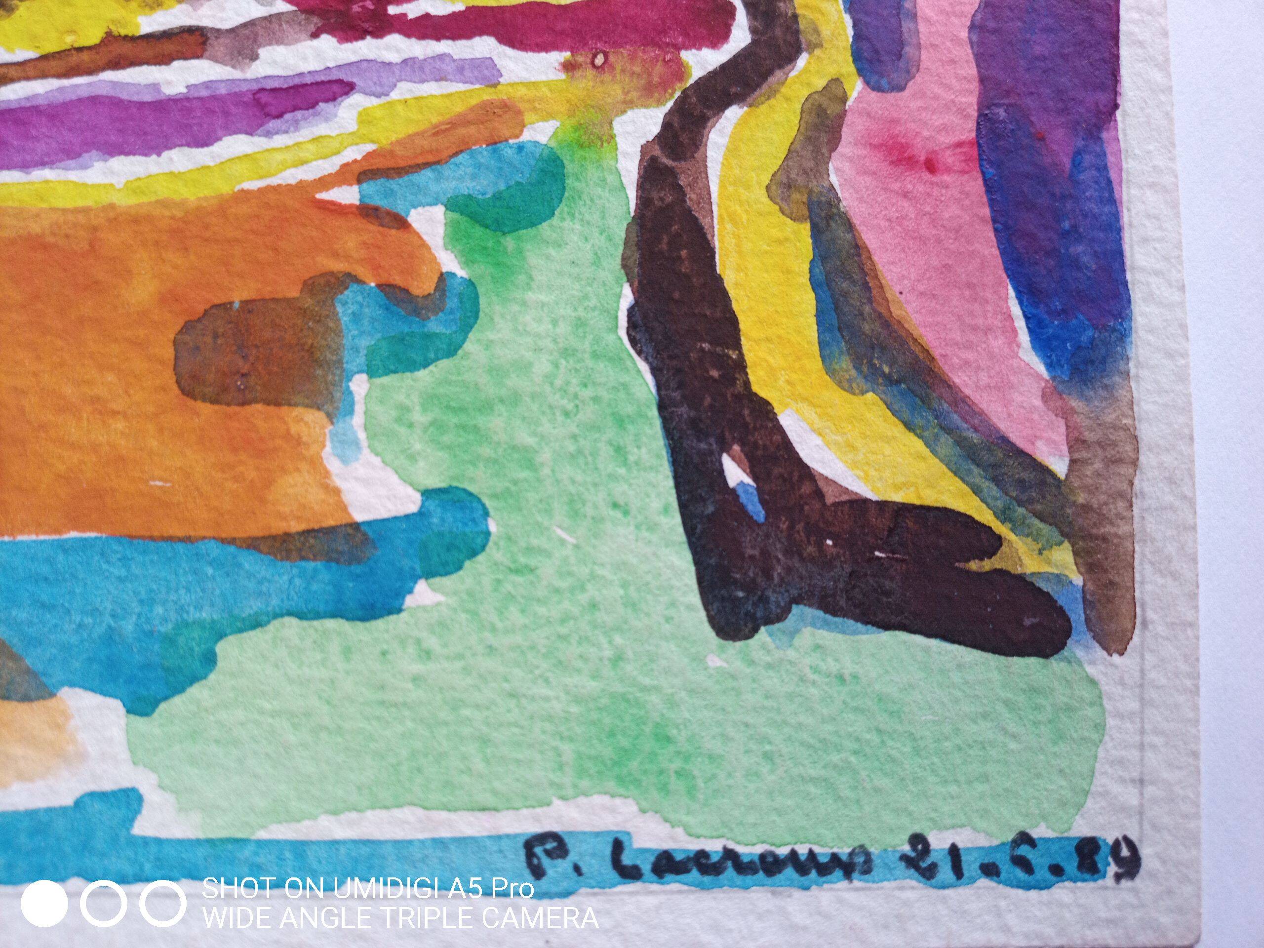 Pierre Lacroux (1909-1993) Gouache on paper 24 x 32 cm - from 1989 - (294)