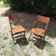 Pair of folding bistro chairs Baumann
