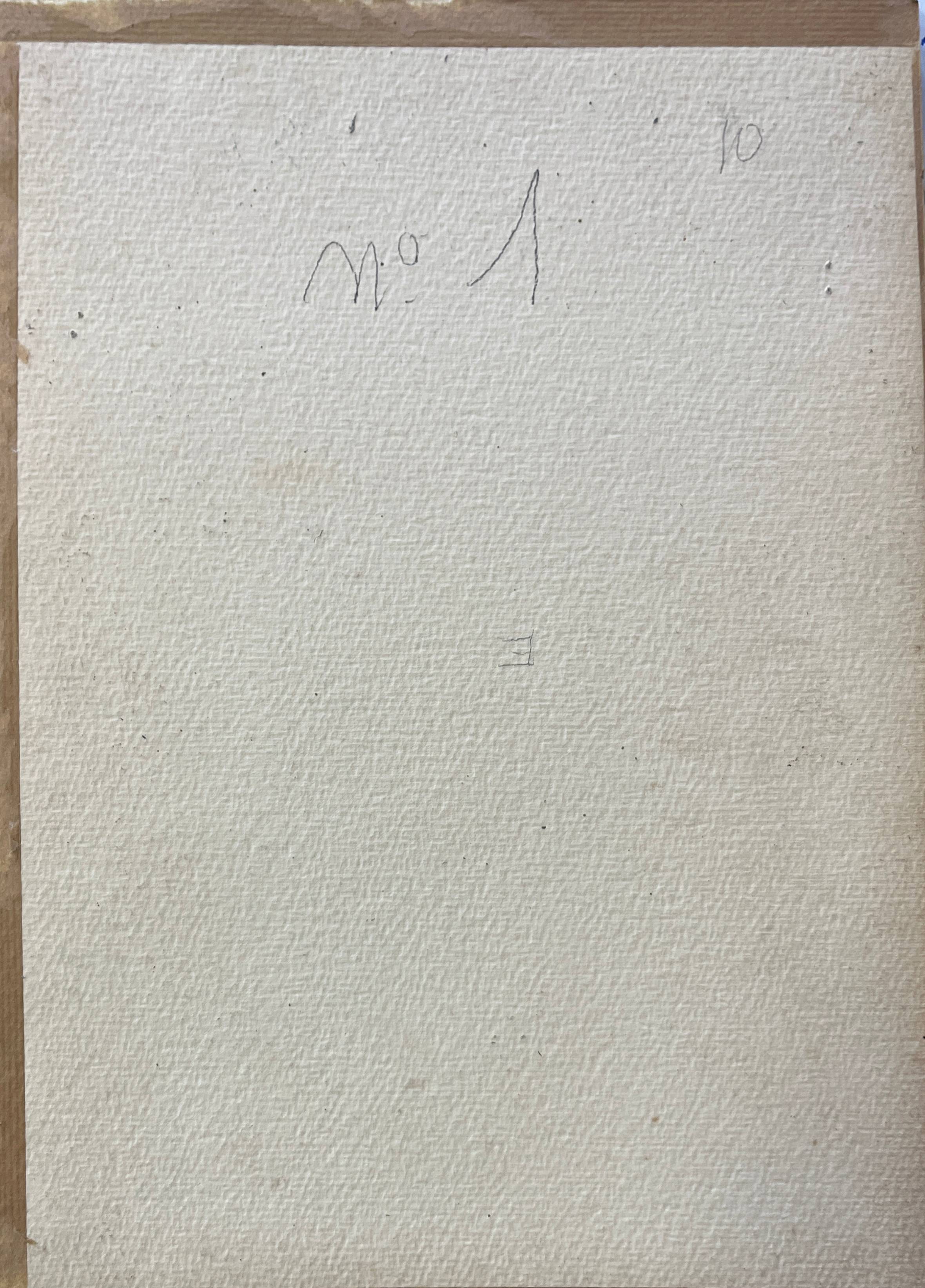 Watercolor painting 1930 Riquewir (Alsace) in 1930 signed