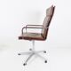 Fauteuil de bureau en cuir Walter Knoll Art Collection par Rudolf Glatzel