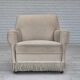 1970s, Danish vintage chair, furniture velour, ash wood, original condition.