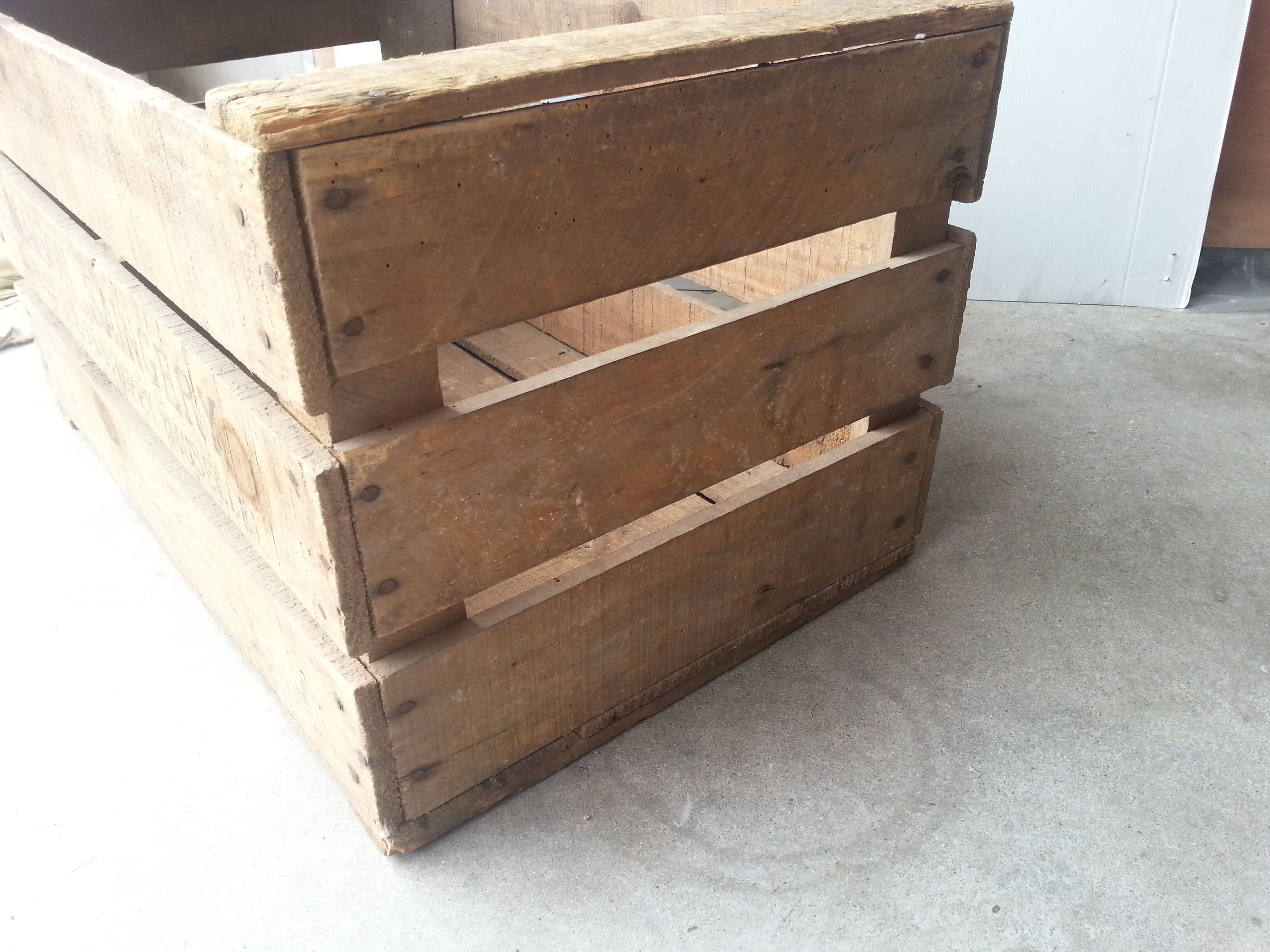 Caisse en bois vintage