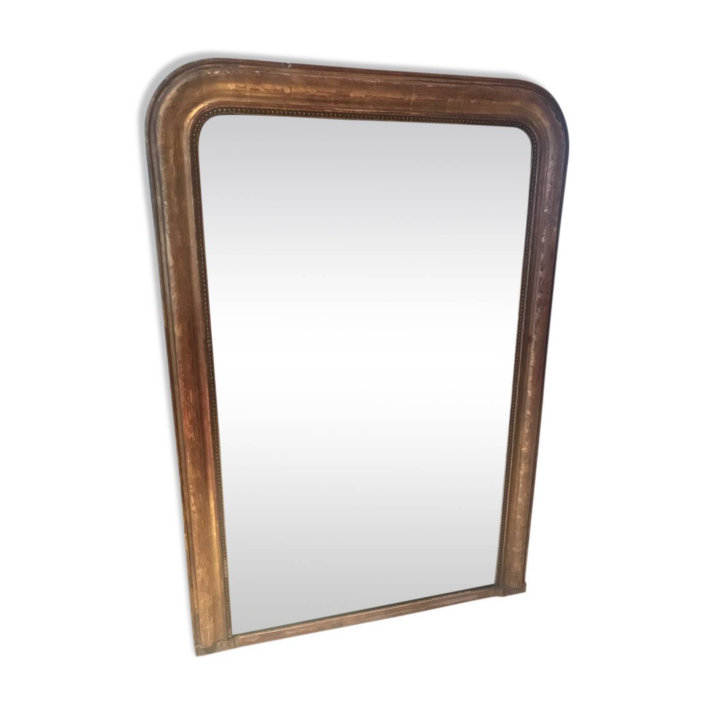 Louis Philippe mirror with gold leaf
