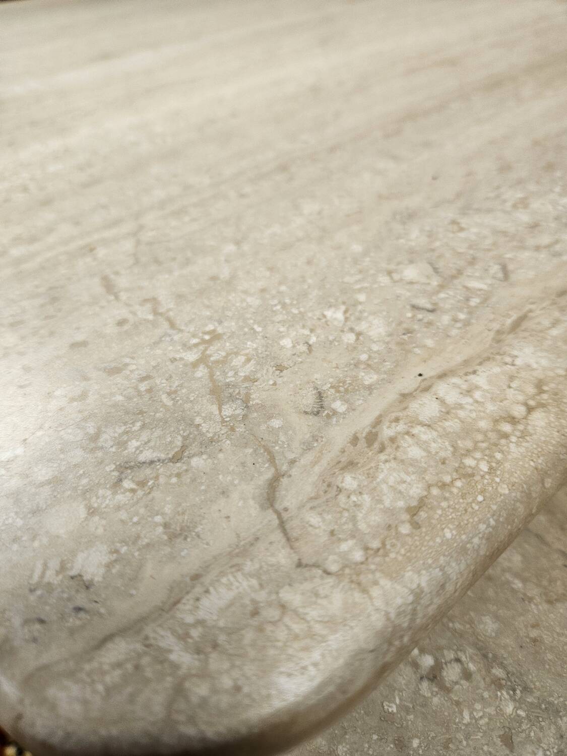 Set of 3 travertine nesting tables