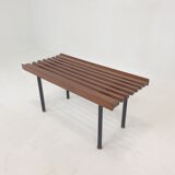 Bench in Teak with Brass Feet, Italy, 1950s