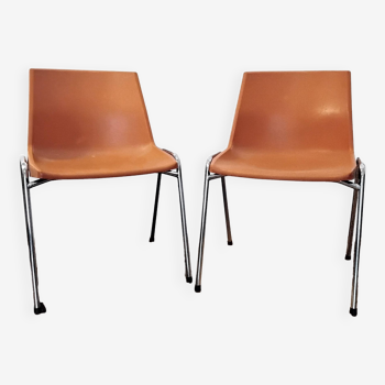 Pair of designer chairs by JP Emonds-Alt for OVP Belgium