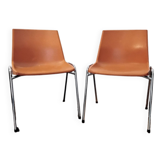 Pair of designer chairs by JP Emonds-Alt for OVP Belgium