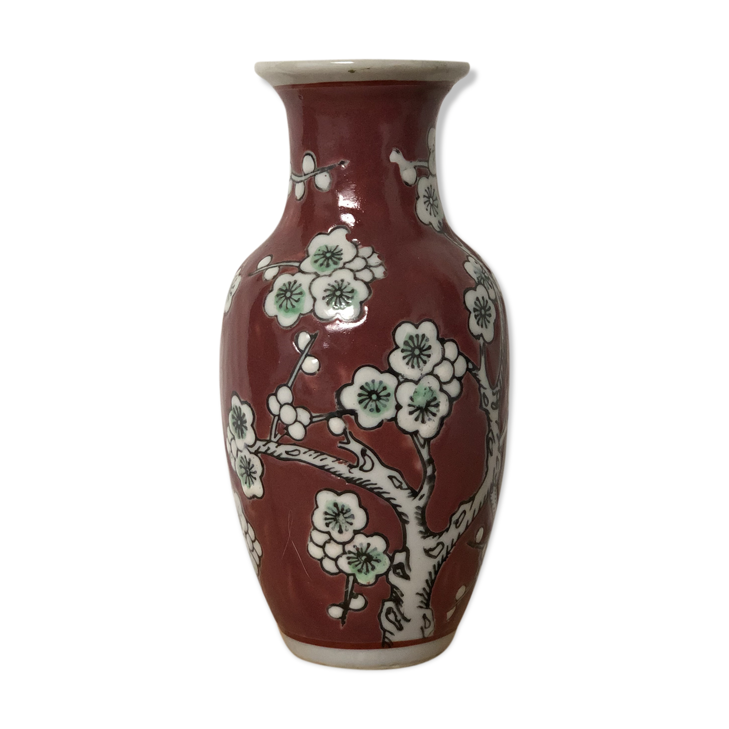 Red inspiration vase Asian
