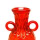 Vase, modernism, red glass, designed by M. Gołogórski, Poland, 1970s