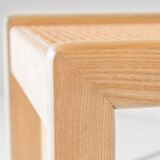 Set of four Italian oak dining chairs with Vienna straw seats, 1970s