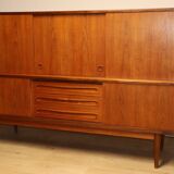 Enfilade haute scandinave édition Samcom en teck, 1960