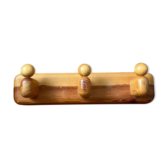 Vintage solid wood coat rack
