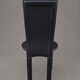 4 black leather chairs – Elegance and design