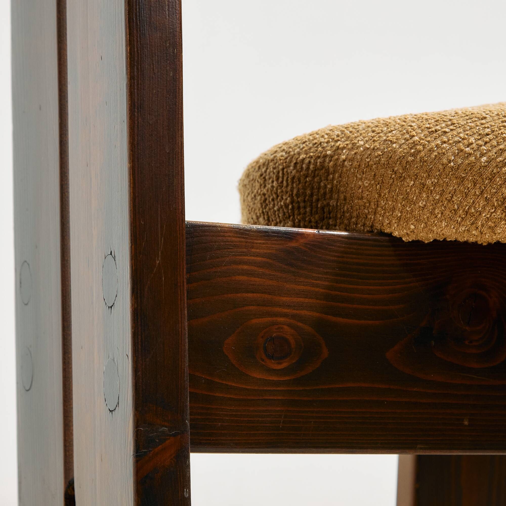 Hungarian pine chair by Mária Szedleczky, Set of 6