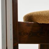 Chaise en pin hongrois par Mária Szedleczky, Set de 6