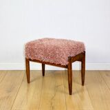 Edmund Homa stool, pink seat, long hair
