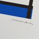 1970s Piet Mondrian Limited Edition Lithograph Numbered in Pencil.