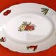 1950s Oval Earthenware Serving Platter with Vegetable Decor