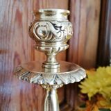 Bougeoir ancien en bronze