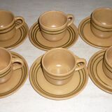 Pair of 2 Savoie Sarreguemines cups and saucers