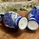 Pair of art deco enameled earthenware vases signed Amphora - Made in Czechoslovakia