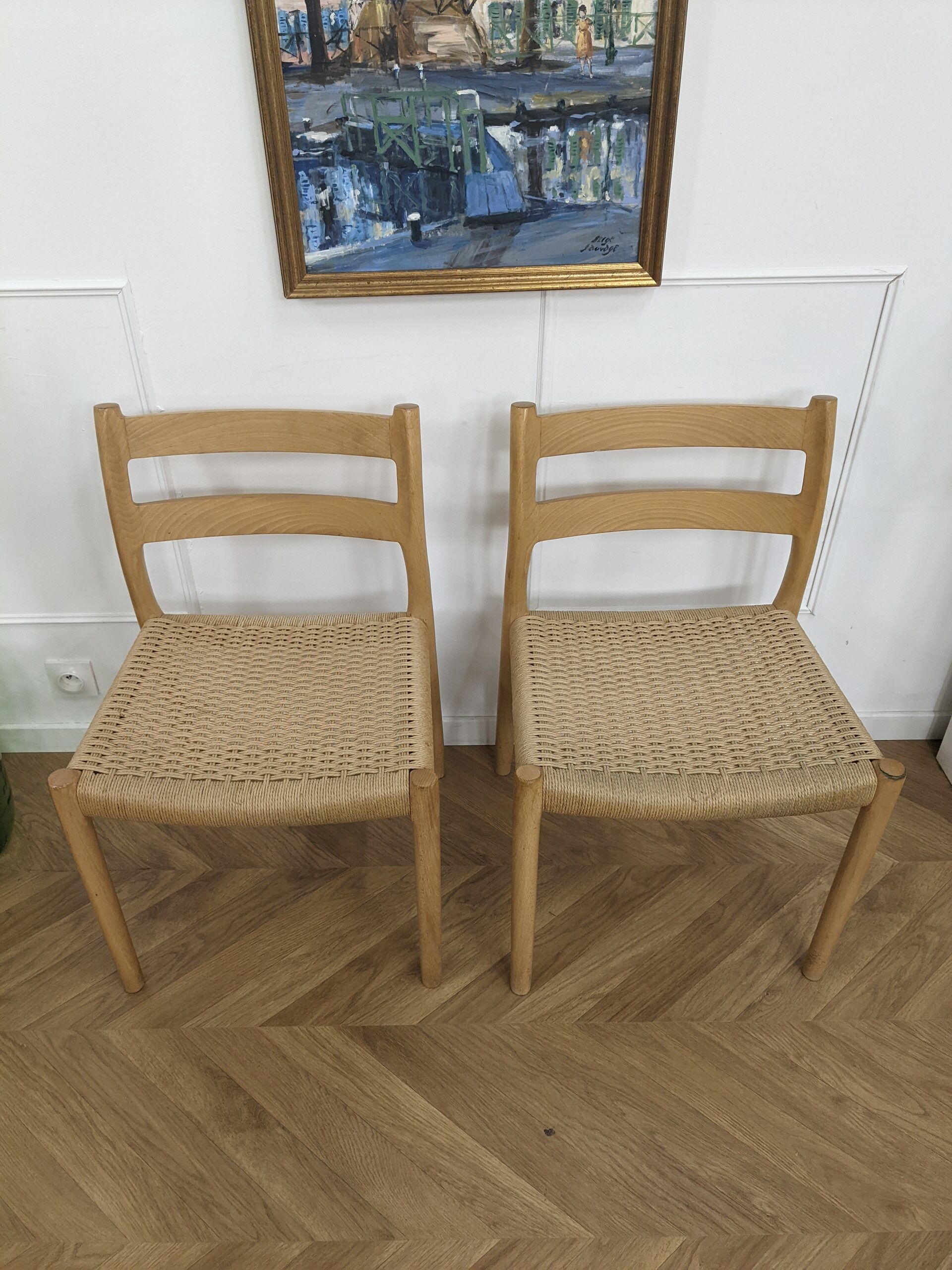 Pair of chairs Niels Otto Moller