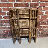 Foldable bamboo shelf