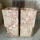 Pair of Art Deco marble and onyx bookends