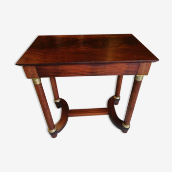 Empire style console in mahogany of the 1960s