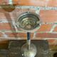 Cendrier Sur Pied Tulipe Métal Chromé + Boules Verre + Cendrier Vintag