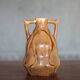 Vintage glazed ceramic vase, small vase with handles, interior decoration