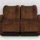 Space Age Italian Velvet Modular Sofa, 1970s