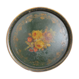 Napoleon III painted metal tray
