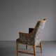 Swedish Grace floral birch wood armchair