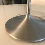 Vintage mushroom lamp 1970 brushed aluminium