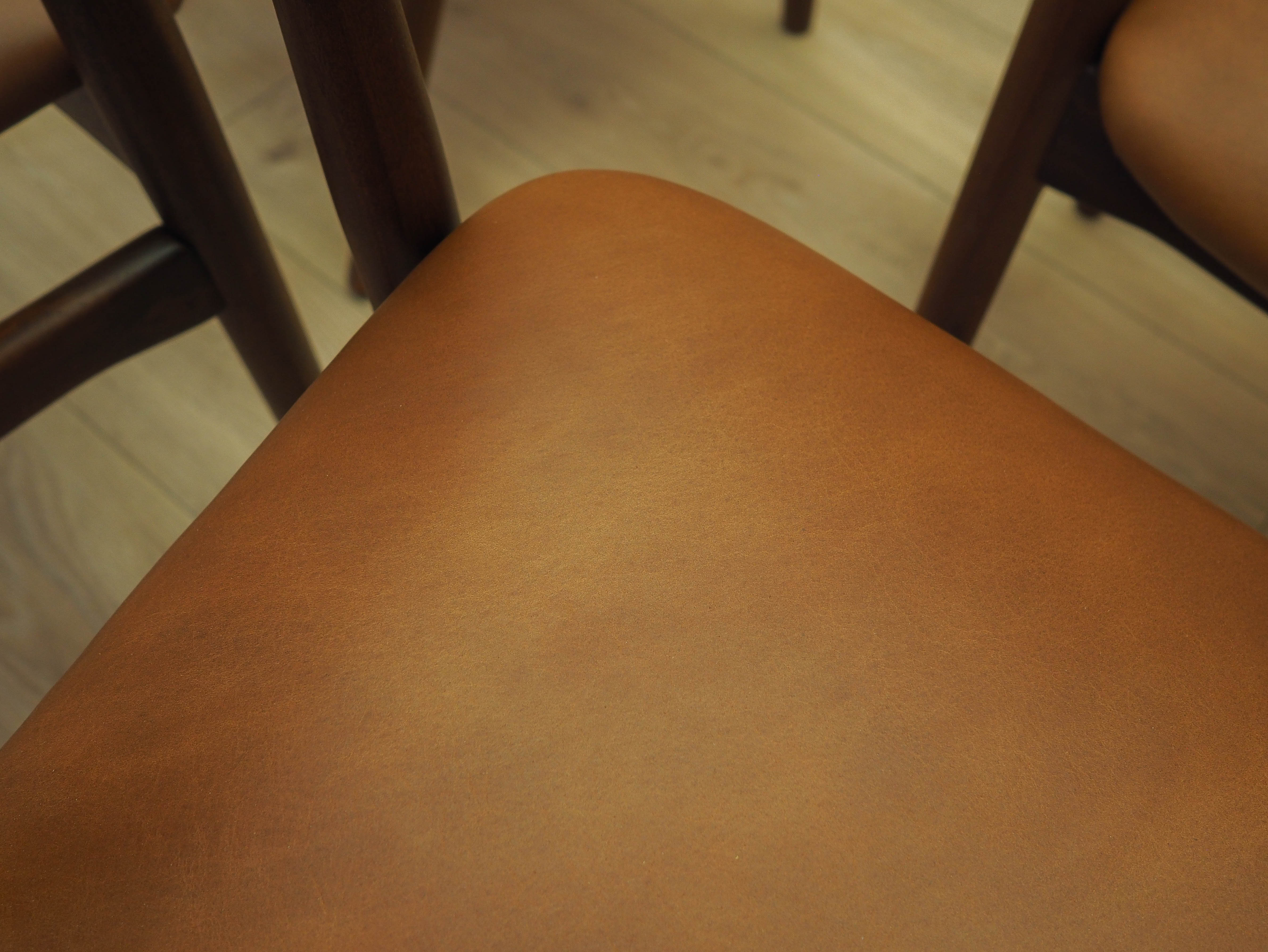 Set of six teak chairs, Danish design, 1970s, made in Denmark