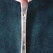 Solid silver teaspoon, Vieillard hallmark, 1st standard Paris, 18g