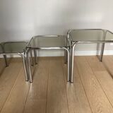 Glass nesting tables 70s