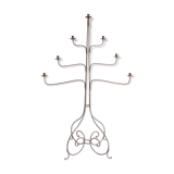 Large Wrought Iron Floor Candelabra, 1950s