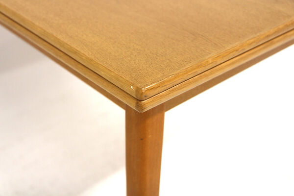 Table de salle à manger ''portefeuille'' en chêne, Suède, 1960