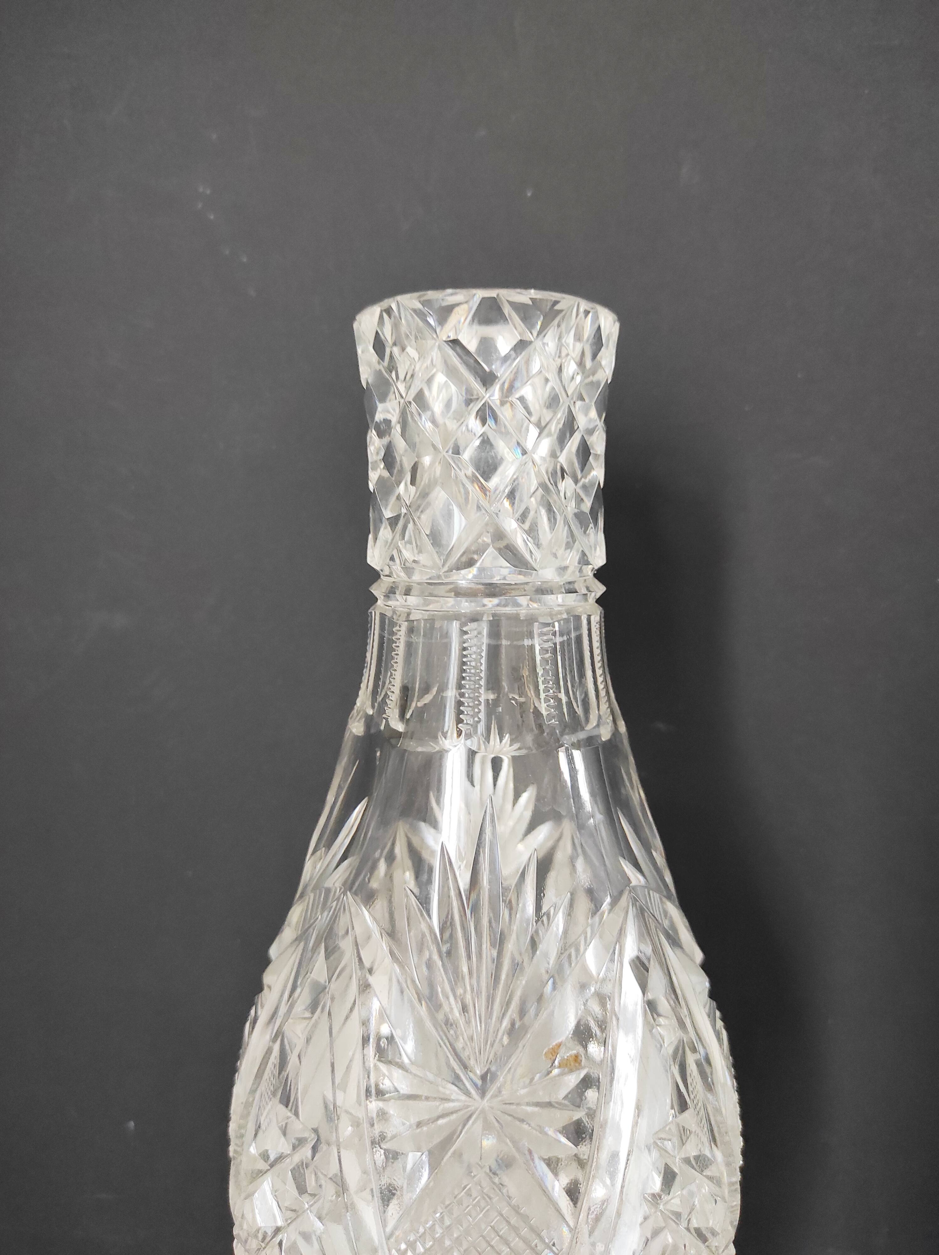 Cut crystal vase